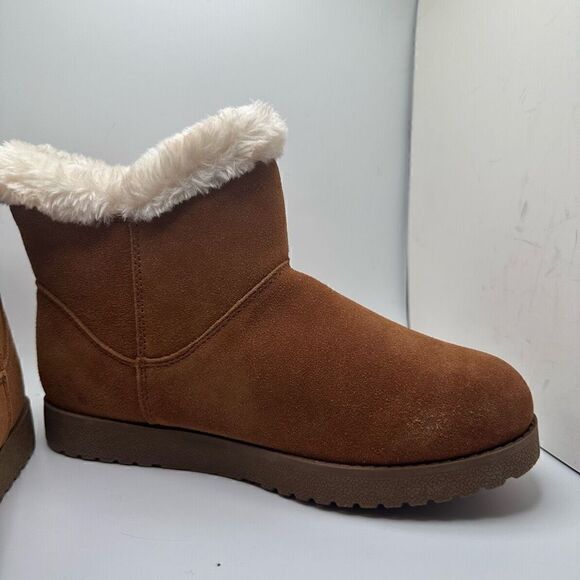 CUSIONAIRE Pull on Cozy Boot 8 CHESTNUT - Picture 6 of 7